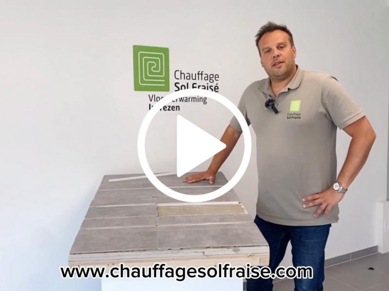 Chauffage sol frais&eacute; dans le carrelage