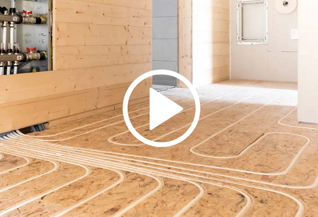 Voir la vidéo de présentation du chauffage sol fraisé dans l’OSB
